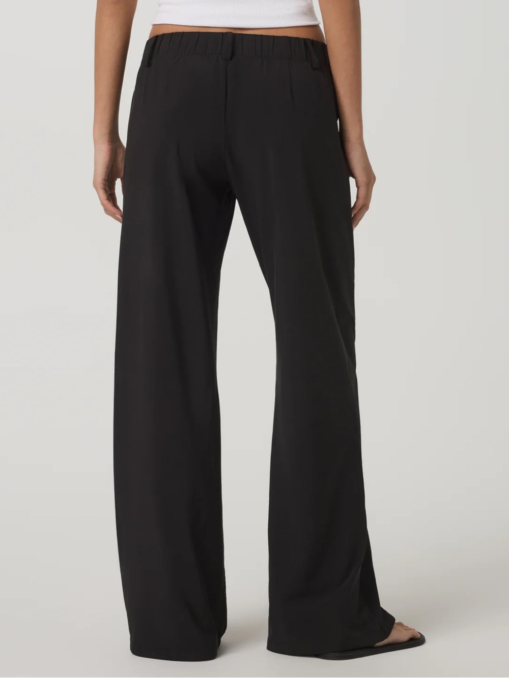 Vuori Villa Wide Leg Trouser Pant Black Sz S - Picture 2 of 11